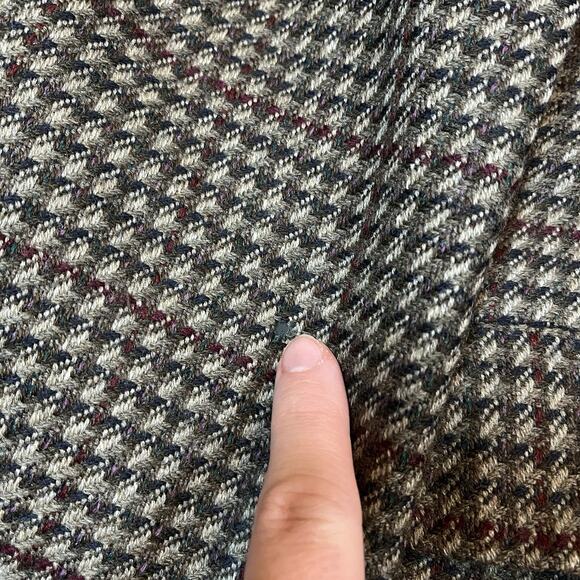 Vintage Gieves & Hawkes Houndstooth Brown Blazer 42R 32 Wool Blend See Note - Picture 14 of 16